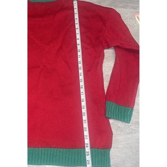 33 Degrees Sz XXL 2X Purrfect Christmas Ugly Novelty Sweater Tinsel Wacky Cat - Picture 3 of 7